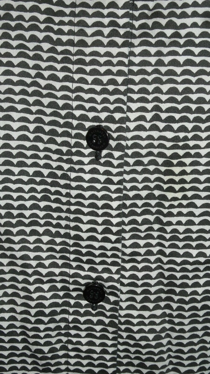 MARIMEKKO LADIES BUTTON DOWN COTTON SHIRT PAPAJO SZ 36 BLACK MARIMEKKO LADIES BUTTON DOWN COTTON SHIRT PAPAJO SZ 36 BLACK