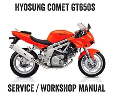 2006 on Hyosung GT650S GT 650S Comet Repair Workshop Service Manual PDF File