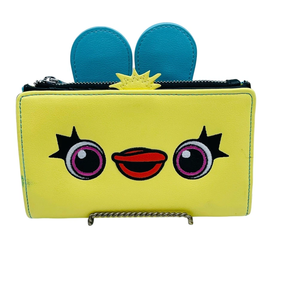 "Combo billetera monedero Loungefly Toy Story 4 Ducky Bunny cremallera 6,5""x4""" Foto 3 de 4