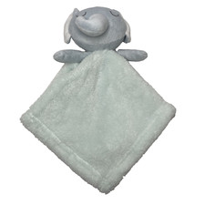 Baby Gear Blue Gray Sleeping Elephant Plush Lovey Green Security Blanket