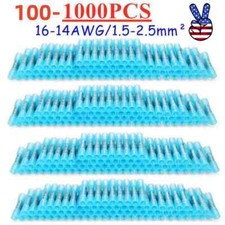 Blue 14-16AWG Heat Shrink Waterproof Wire Connectors Butt Seal Terminals 1000PCS