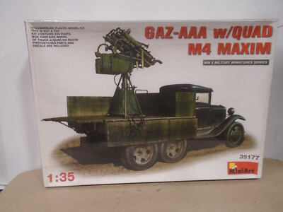#ad MINIART #35177 1 35 SCALE GAZ AAA W QUAD M4 MAXIM NEW IN FACTORY SEALED BOX $49.99