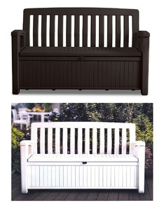 Keter 60 Gallon All Weather Outdoor Lockable Patio Storage ...