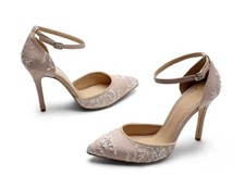 Bridal Shoes - Honey By Diane Hassall in Blush Suede Size 5/38 Ex Display