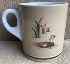 Wood Ducks by Andre Richard Coffee Shave Tea Mug Cup Ceramic 12 oz Japan EUC 
