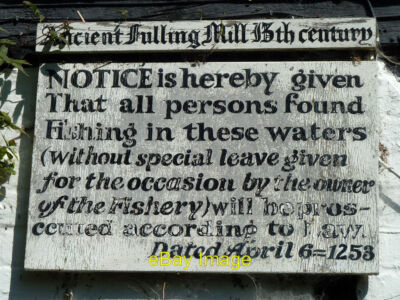 Photo 6x4 Sign on 'Ancient Fulling Mill' New Alresford The building is da c2013