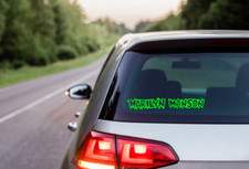 Marilyn Manson Car Decal Vinyl Band Logo Glossy Bumper Sticker Spooky Kids Goth
