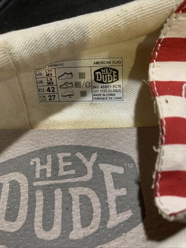 HEYDUDE Wally Patriotic | Herrenschuhe | Herren Slipper Halbschuhe | leicht - Bild 3 von 4