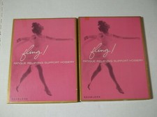 2PR VINTAGE FLING by KENDALL 6811 SZ 9  689391/2 M, SEAMLESS STOCKINGS, NEW