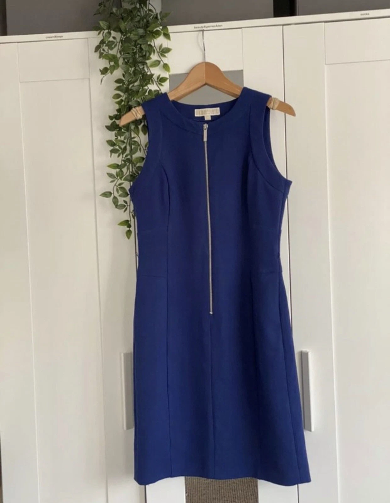 ? Abito donna taglia 6 MICHAEL KORS matita formale elegante designer blu royal ?