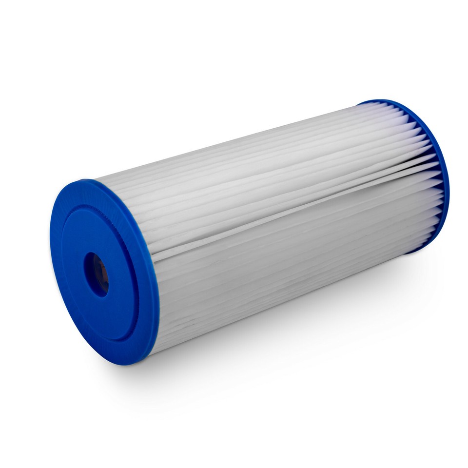 Filtres à Eau Sédiments Bluonics 18 Pièces - Plissés, Lavables, 5 Microns, 4.5x10 Pouces