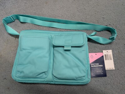 Vera Bradley Utility Small Crossbody Bag in Turquoise Sky.  NWT