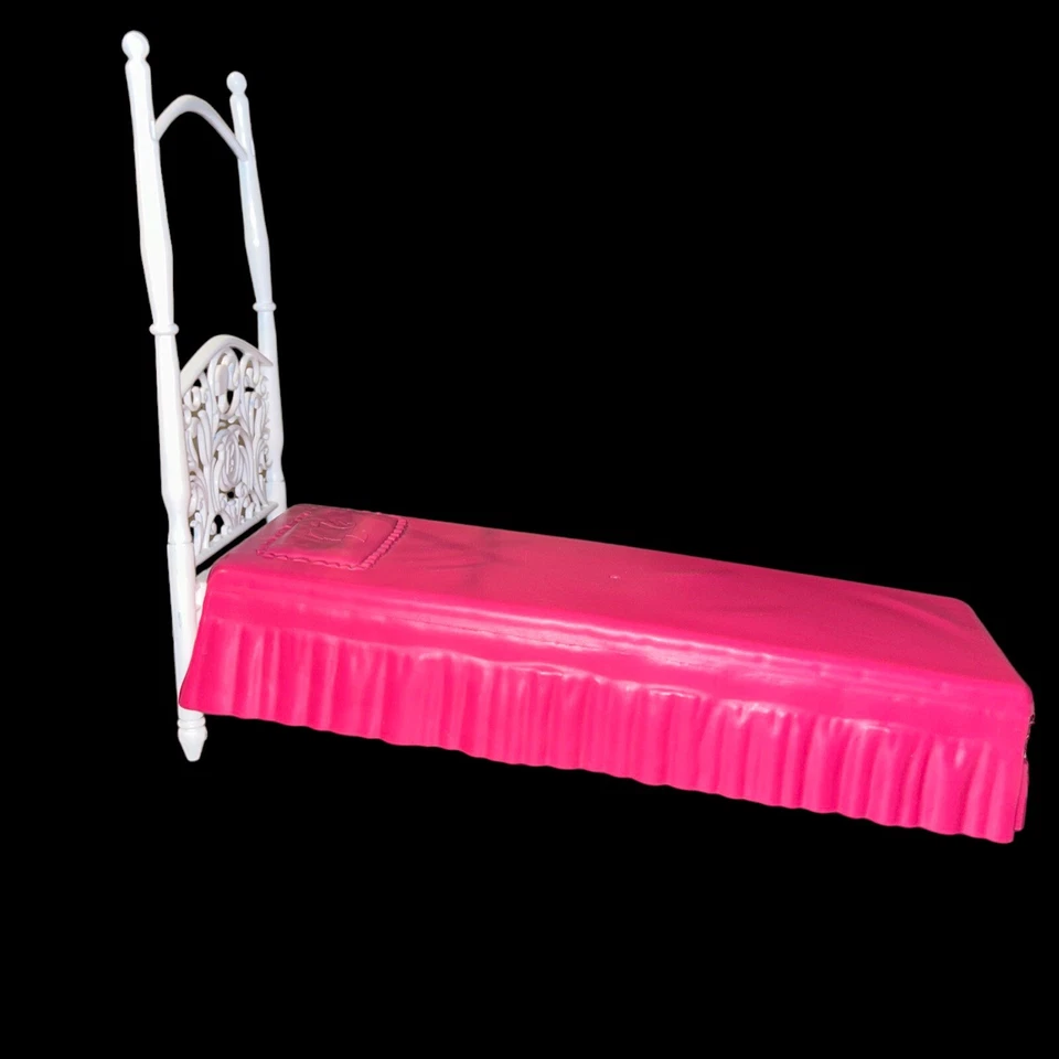 Barbie Core Dream House Pieza de repuesto de cama rosa para Dreamhouse 2008 Foto 2 de 4