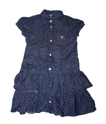 Guess Polka Dot Blue Denim - Jean Style Dress Kids 4 | eBay