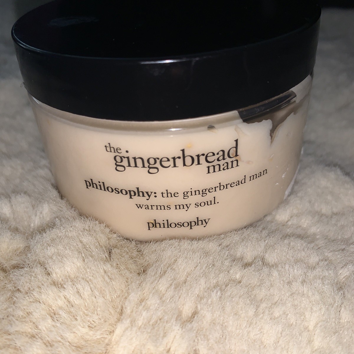 philosophy: the gingerbread man warms my soul Glazed Body Soufflé