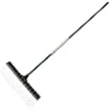 Green Rake 55inch Lightweight Fiberglass Handle,21-inch Head,Durable Steel Tines
