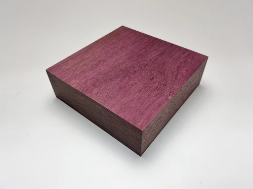 Kiln Dried Exotic Purpleheart Bowl Blank Wood Turning Lumber Block 6" x 6" x 2"