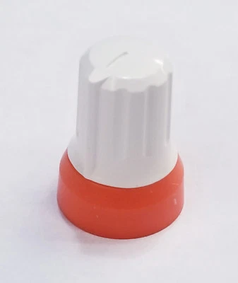 Vestax PMC-08PRO VMC-002WH VMC-004FX Knob Small White/Orange With Spline Teeth