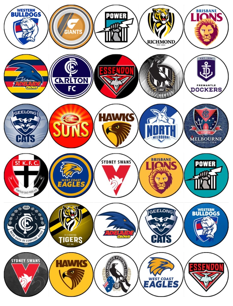 Football Gold Coast Suns Cake Topper Edible Birthday Cupcake football-gold-coast-suns-cake-topper-edible-birthday-cupcake