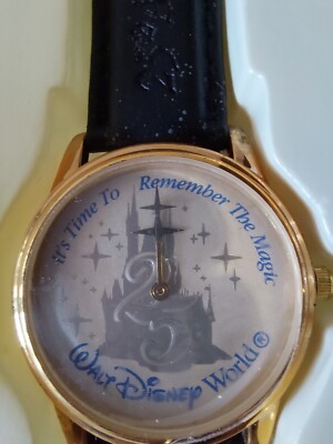 Disney World Kodak 25th Anniv 1997 Watch Leather Band Castle