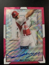 2019 Leaf Metal Perfect Game All-American Autographs Wave Pink #BAJV1 Jake Vogel