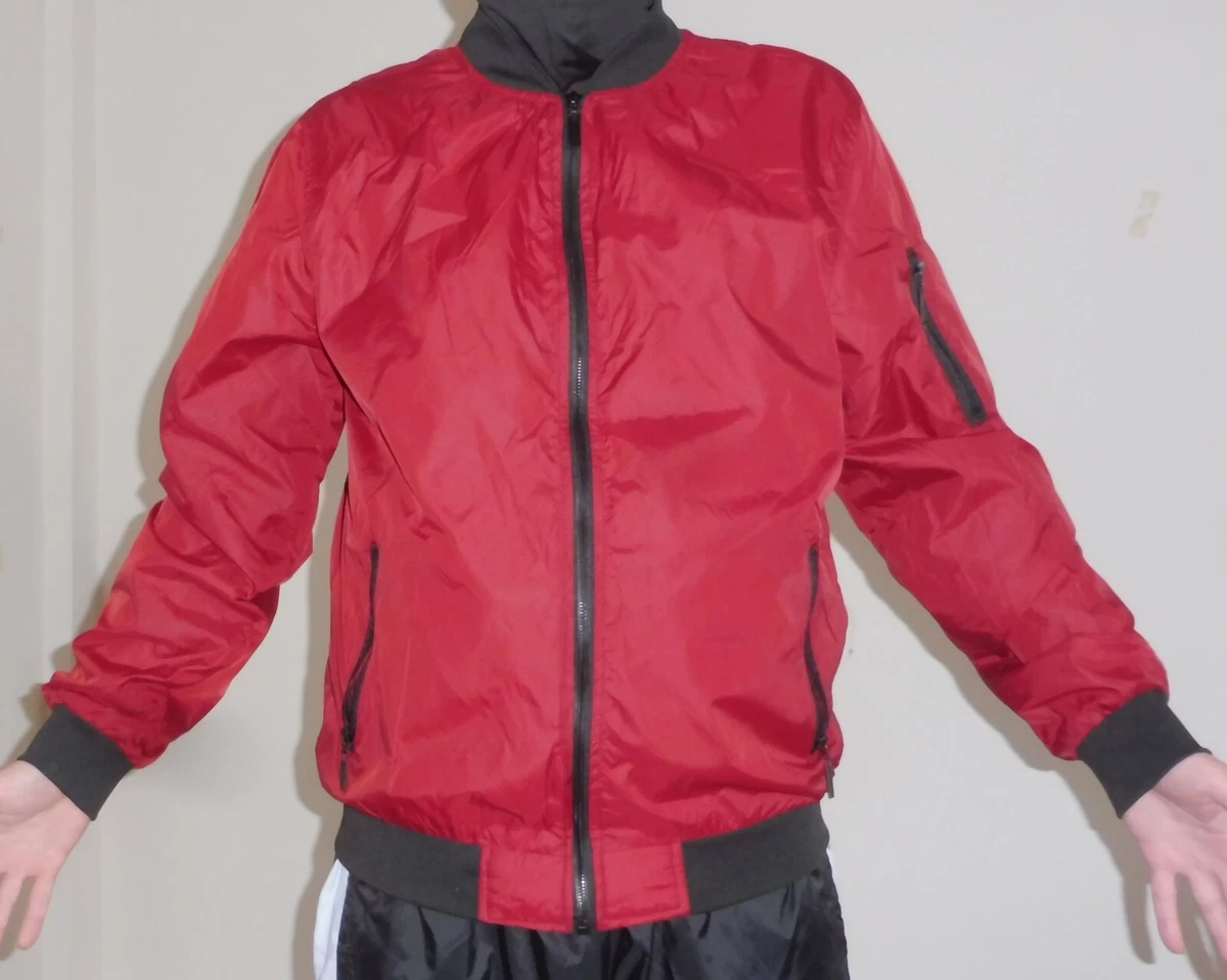 Lightweight nylon shop bomber jacket