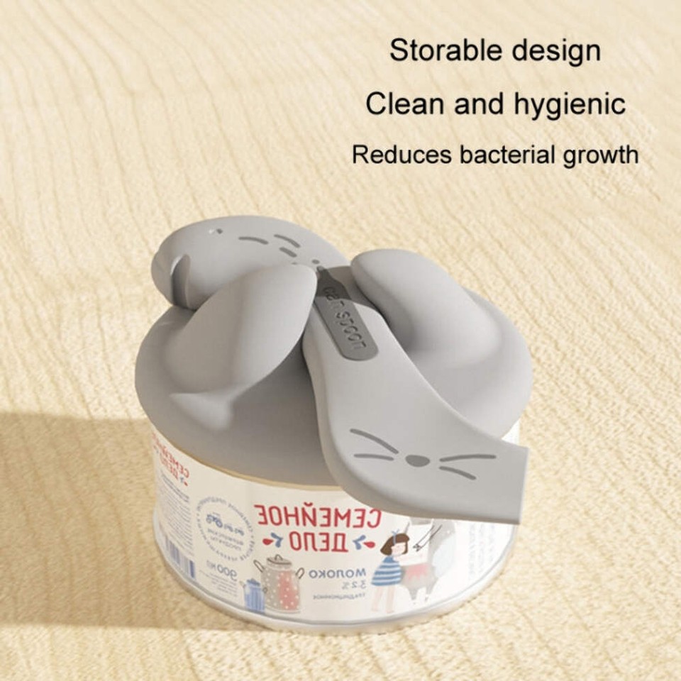 Silicone Pet Can Opener Food Spoon Dog Cats Can Sealing Lid + Spoon