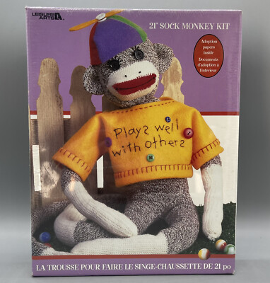 Sock Monkey Buddy Kit By Leisure Arts 21 