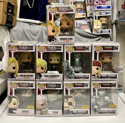 Funko Pop Animation Anime Fullmetal Alchemist / Brotherhood Lot Of 9