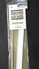 Evergreen Scale Models #8606 STYRENE STRIPS, .066" X .066", pkg. 9 - More Below