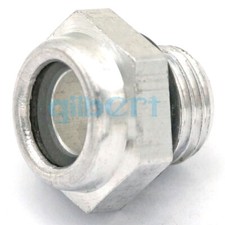 LOT 2 M12x1.25 Metric Air Compressor Aluminum Oil Level Sight Glass Window F25
