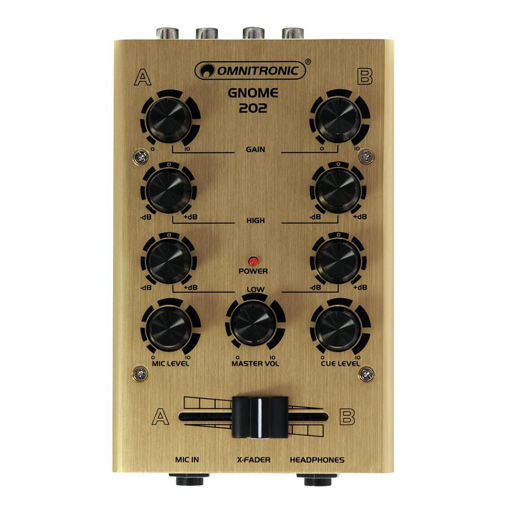 未開封品！Omnitronic GNOME 202P ミニDJミキサー ブラック