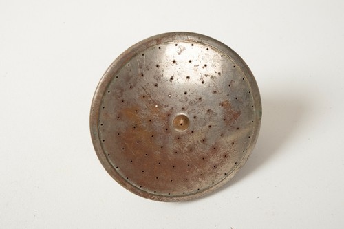 Antique Shower Head (R2R) Pat 1904 Plate Bronze Standard Mount Marked B 4.5"