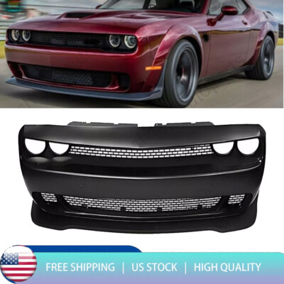 For 2015-2023 Dodge Challenger Hellcat Style Full Front Bumper Cover Kit