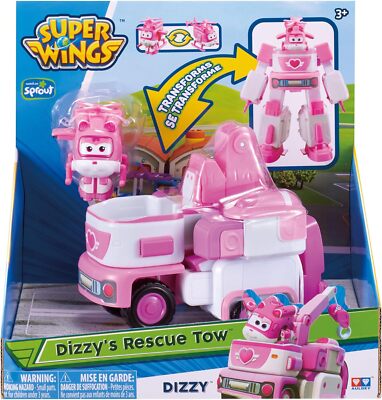 Super Wings 2-in-1 Transformers Spielzeug – Jett & Dizzy Als Flugzeug & Roboter, Bausatz Für Kinder Ab 3