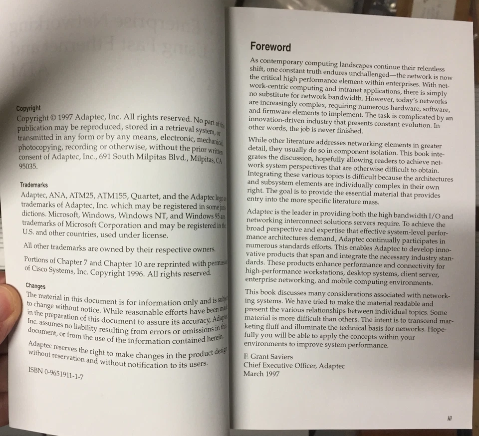 Book = Enterprise Networking with Fast Ethernet and ATM David Schwaderer Val See - Image 2 of 4
