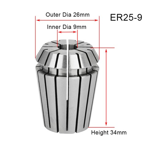 Spring Collet CNC Milling Lathe Chuck Or Clamp Nut ER11 ER16 ER20 ER25 ER32 All - Picture 87 of 118