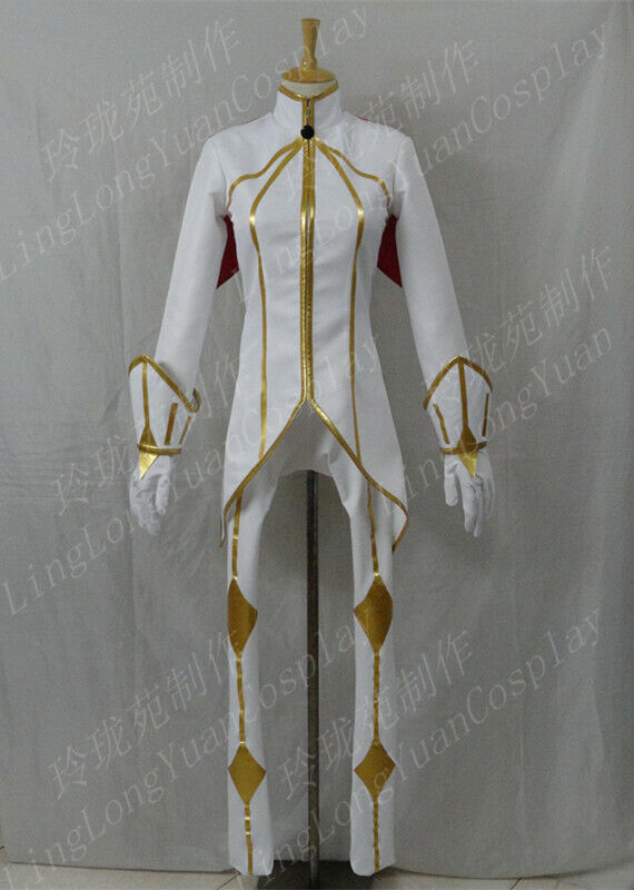 Code Geass C.C. CC White Suit Cosplay Costume