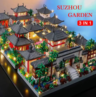 Chinese Suzhou Garden Micro Mini 2100pcs Building Blocks Set ...