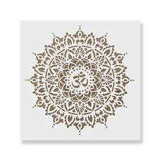 Om Mandala Stencil - Durable & Reusable Mylar Stencils