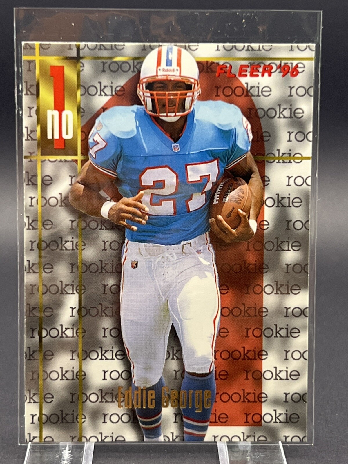 1996 Fleer Eddie George #155 Rookie RC