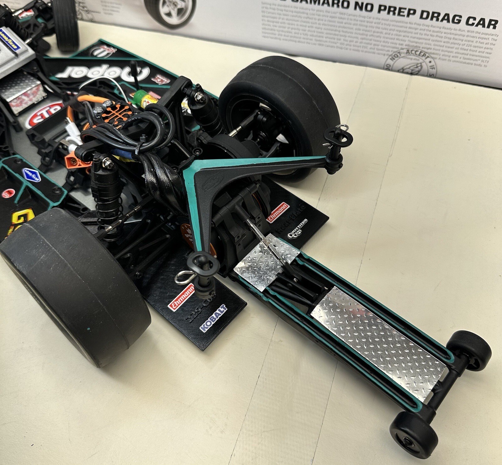 Losi 22s Drag Car 1/10 Scale Plymouth CUDA ProStreet DRAG”Custom Build