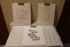 Hallmark Set of 3 Baby/Kids Wall Art 8x10 Decor for Walls - New in Package