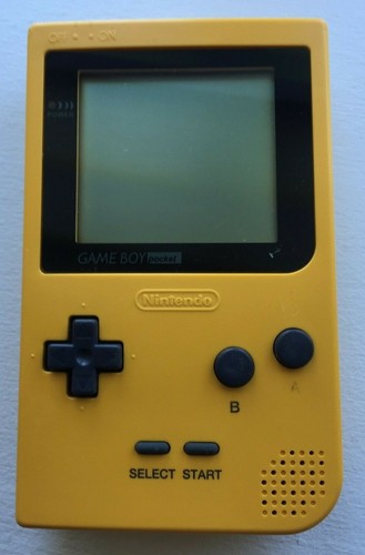 Nintendo Game Boy Pocket MGB-001 - Yellow - 100% OEM - Working - Needs LCD