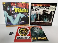 WHITE ZOMBIE Autographed Signed Super-Charger Heaven & Dracula 45 Promo Pack