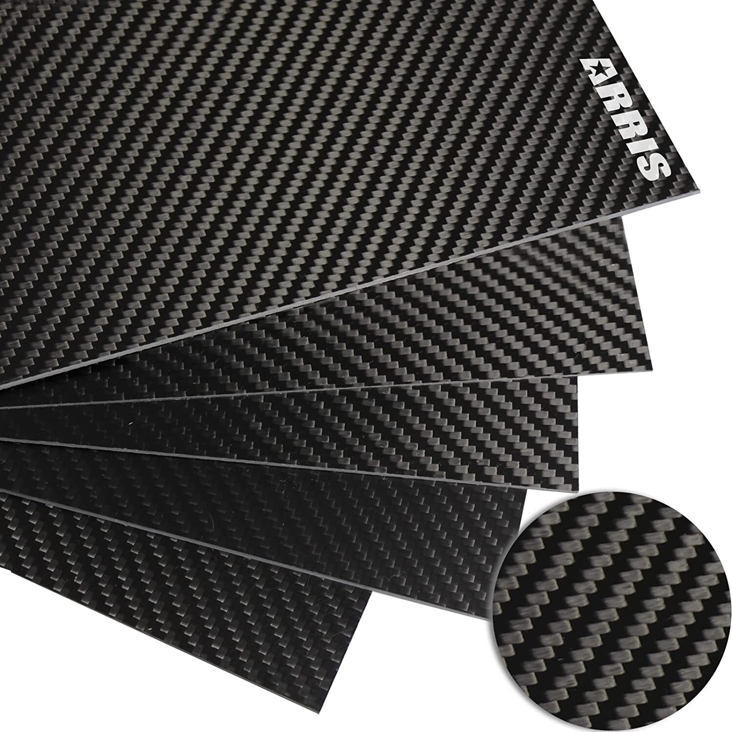 3K Carbon Fiber Sheet Plate 1-5mm 100x250 200x300 400X500 500x500 500x600mm...