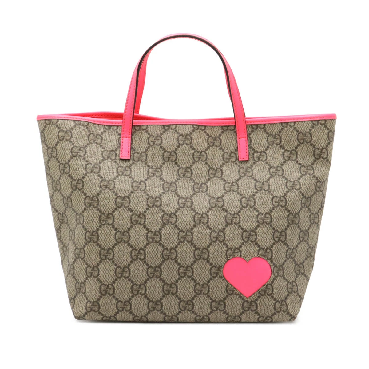 Sac fourre tout GUCCI pour enfants GG Supreme mini sac à main fourre tout cœur PVC #22550064