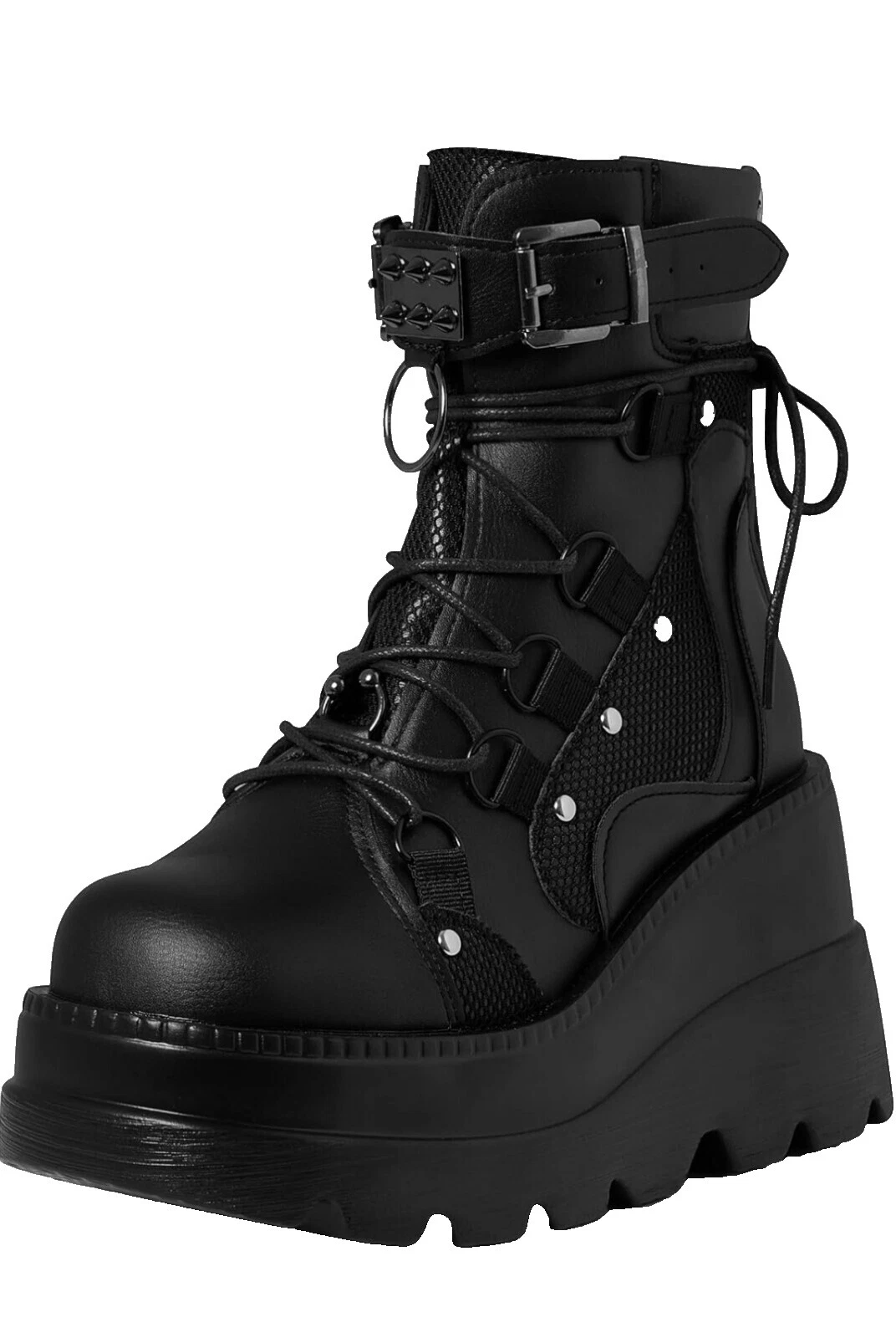 Botas femininas cravejadas de plataforma