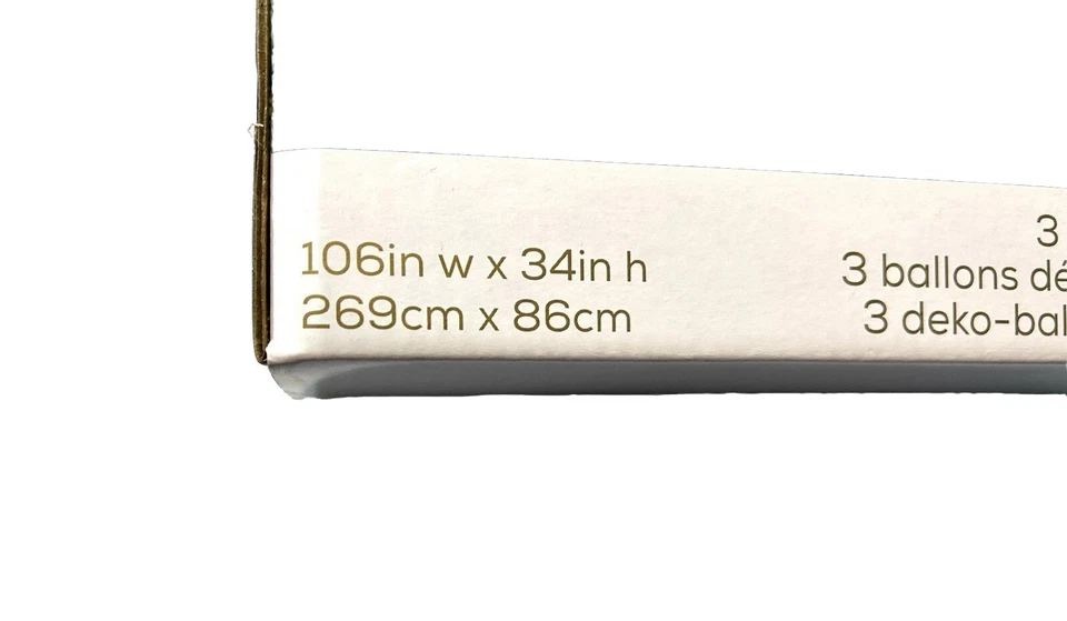 Anagram Airloonz ITS A GIRL Rosa 3 Globos Decorativos Interior/Exterior 106"x 34" Foto 4 de 4