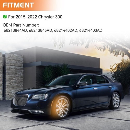 4x Front Amber Rear Red LED Side Marker Light For Chrysler 300 300S 300C 2015-23 - Picture 2 of 12